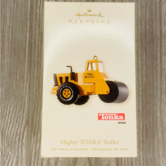 Tonka hallmark 2008 Mighty Roller steam roller tractor truck Christmas ornament - Picture 2 of 8